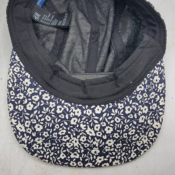 H&M The Freshest Since Forever Floral Hat Cap White Blue Causal Outdoors - Picture 8 of 9